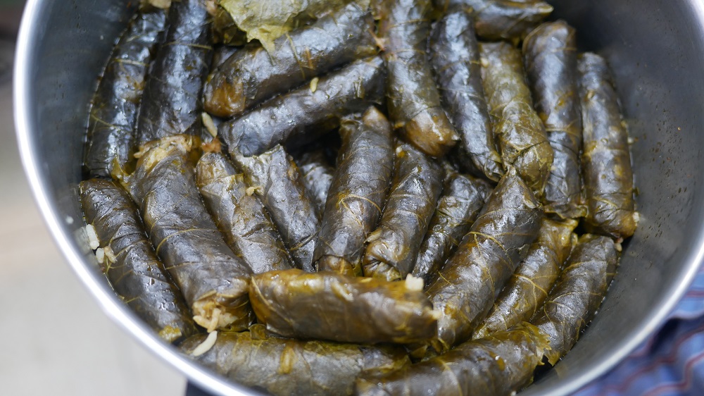 עלי גפן עדינים וכל כך טעימים (צילום: תמר שורצברד)